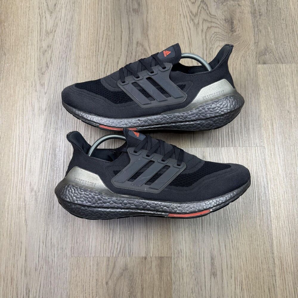 Adidas Ultraboost 21 Shoes Mens Size 11 Black Primeblue Running Gym Sneakers - Picture 5 of 9